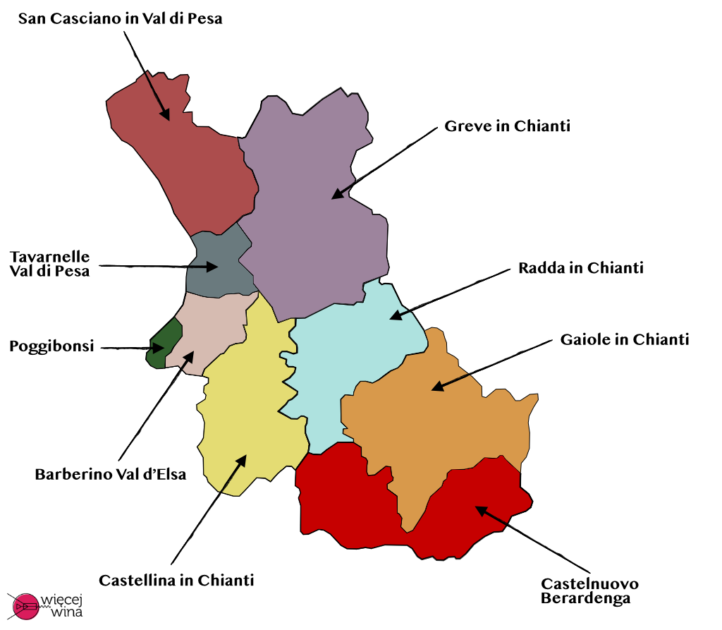 mapa chianti classico