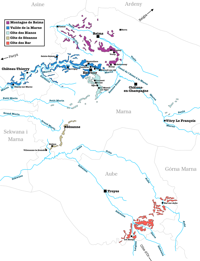 Mapa szampanii